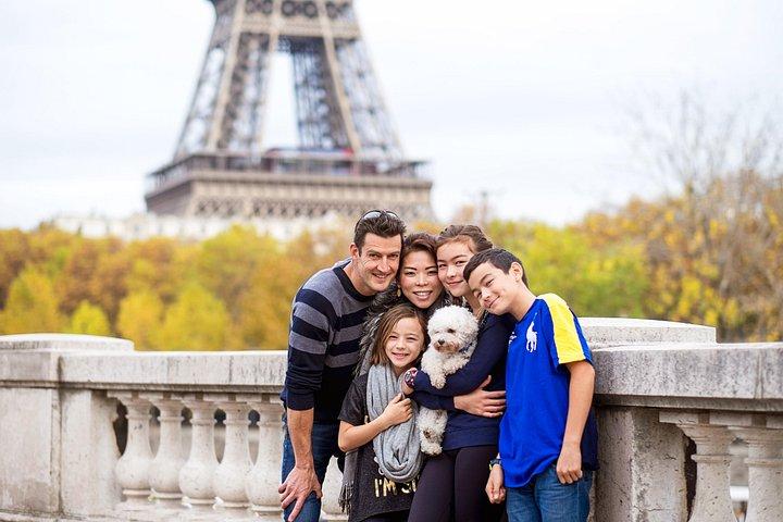 Photo de famille privée à Paris