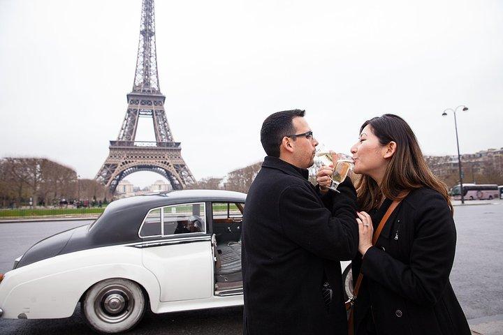 Tour pittoresque de luxe romantique Rolls Royce vintage à Paris