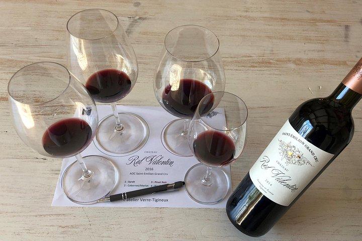Atelier Verres-Tigineux et dégustation à Saint-Émilion