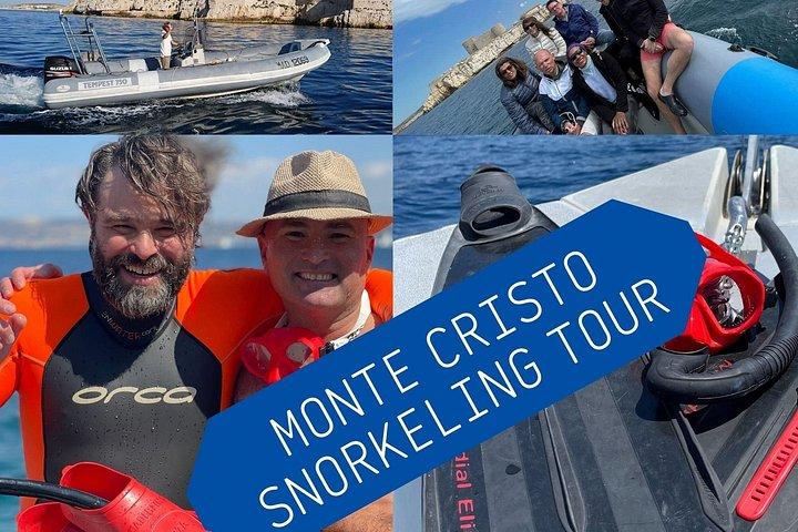 Excursion privée de 3 heures de plongée libre près de Monte-Cristo au départ de Marseille avec guide