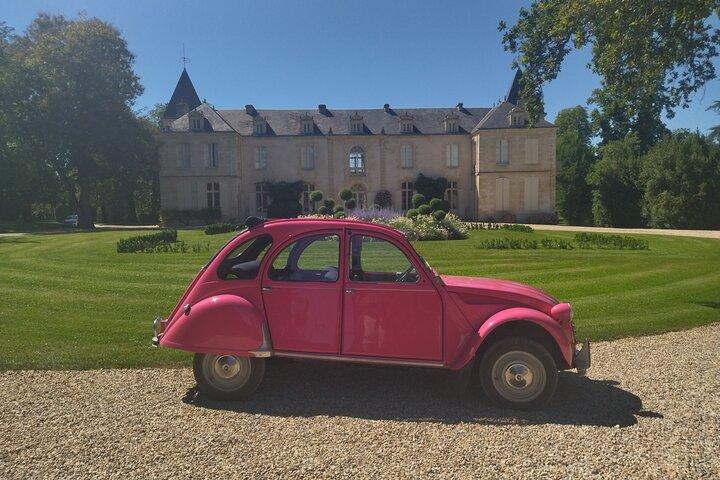 Saint-Emilion 7h30 Wine Tour + déjeuner en Citroën 2CV au départ de Bordeaux