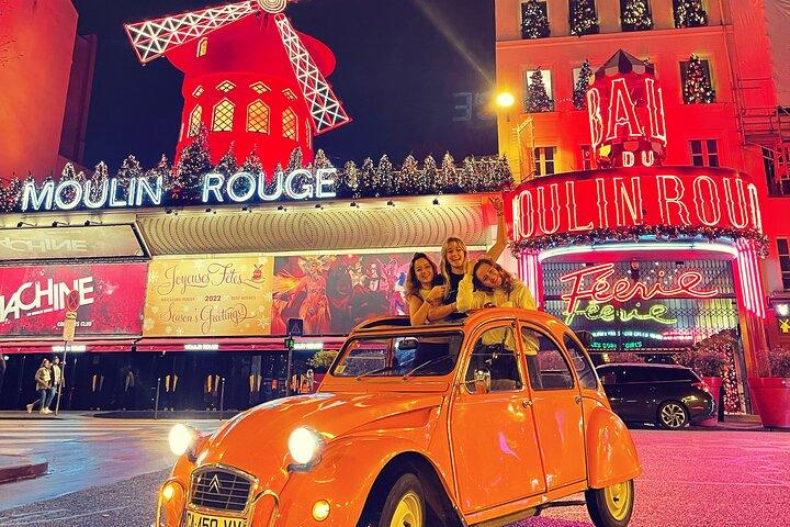 2 heures de Balade Privée de Nuit en Citroën 2CV à Paris