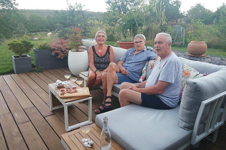 Déjeuner apéritif chic avec vue imprenable sur la nature