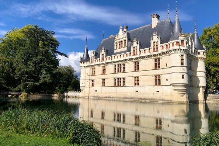 Vallée de la Loire au départ d'Amboise : Azay le Rideau, Villandry, 2 Vignobles