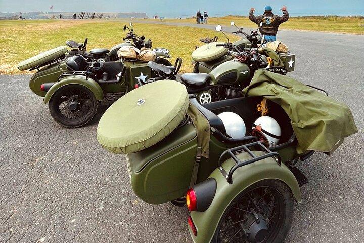 Excursion de 2h à 6h en side-car sur les plages du Débarquement