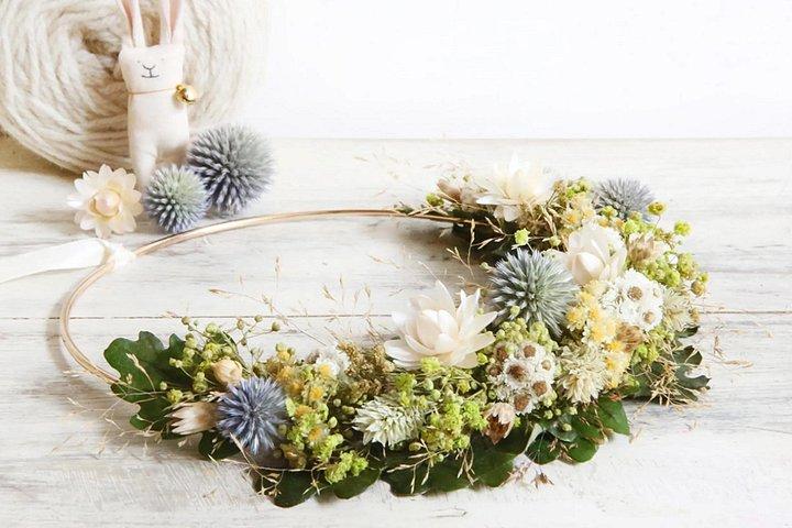 Paris 1e : Atelier Couronne de Fleurs Stabilisées