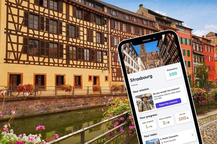 Jeu d'exploration et visite de la ville de Strasbourg sur votre téléphone
