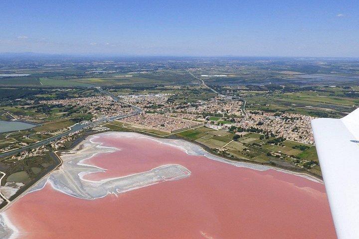 Vol touristique privé au-dessus de Montpellier et Camargue