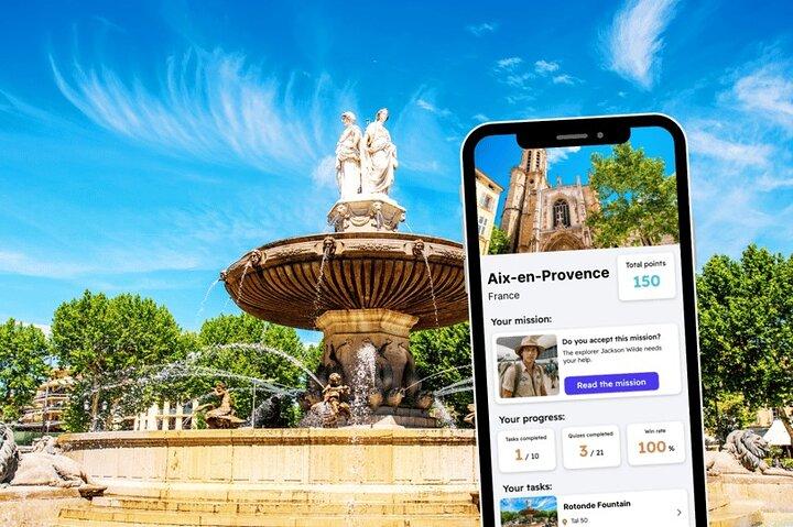 Jeu d'exploration et visite de la ville d'Aix-en-Provence sur votre téléphone