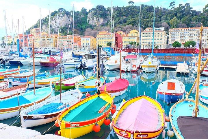 Visite privée à pied de la vieille ville de Nice avec croisière sur la Côte d'Azur