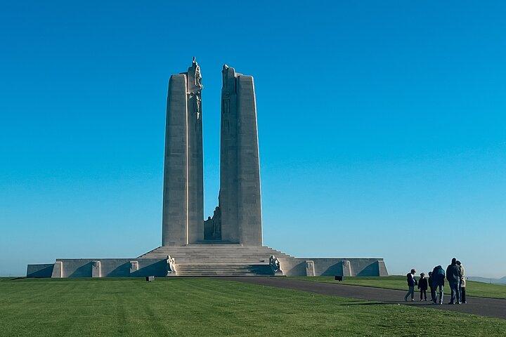 Visite privée des champs de bataille de la Première Guerre mondiale à la crête de Vimy au départ de Paris