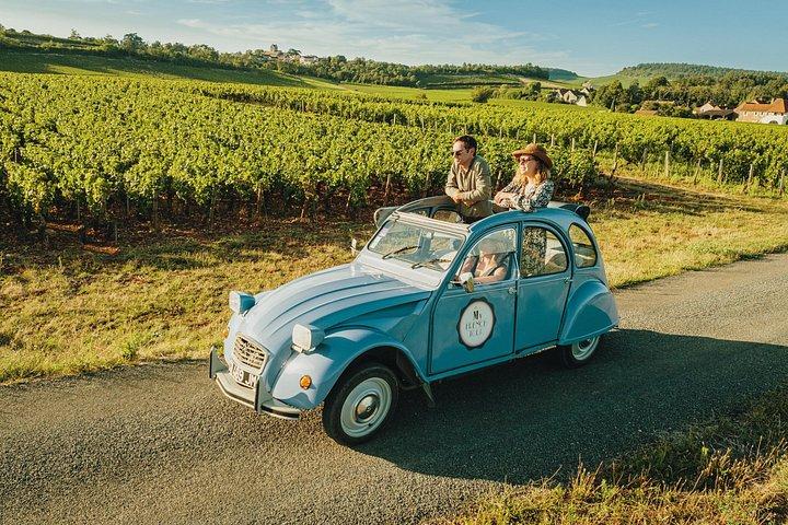 Circuit guidé 3H sur la Route des vins de Bourgogne en 2CV