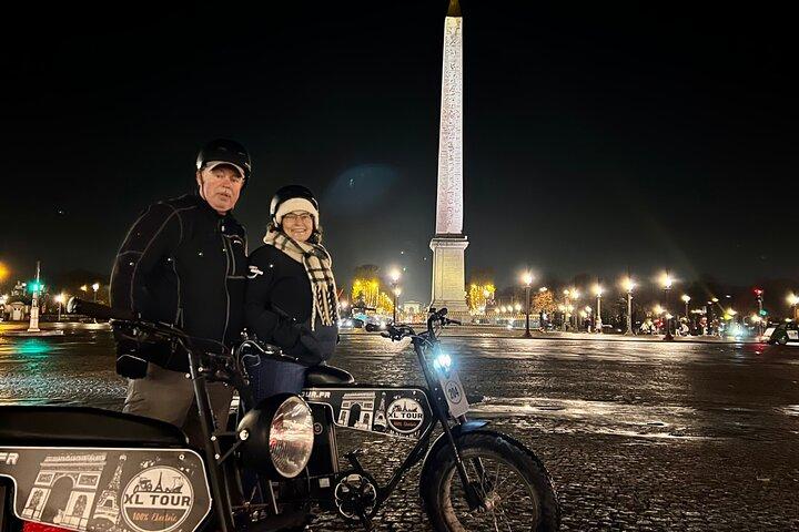 Tour de nuit - coucher de soleil de Paris en vélo electrique