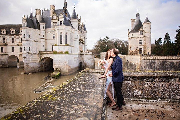 Séance photos aux jardins du château de Chenonceau