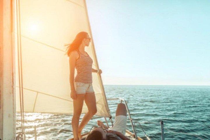Balade en Voilier direction les îles de lerins de Cannes