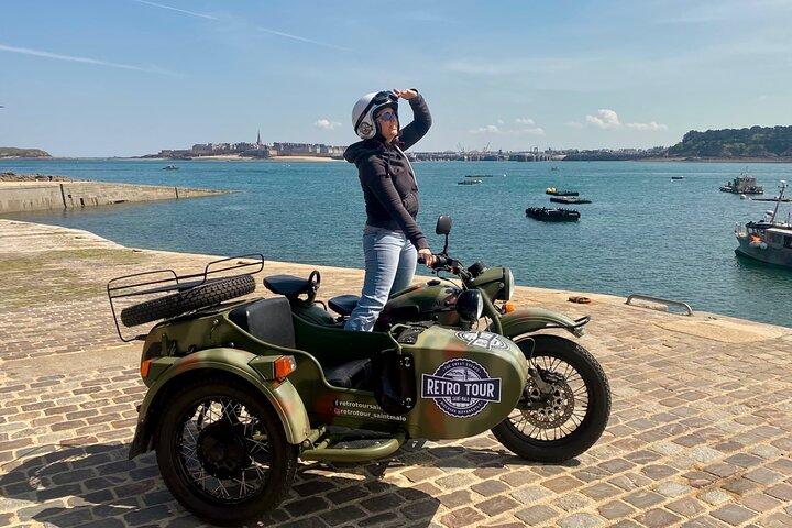 Saint Malo, Cancale et la Côte d'Emeraude en side-car vintage