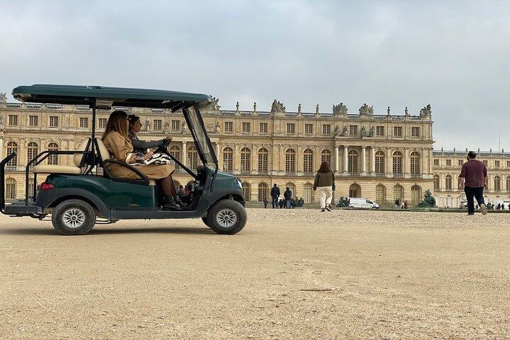 Visite privée du palais royal et des jardins de Versailles en voiturette de golf