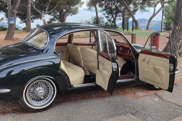 Excursion en Jaguar MK2 vintage de la Côte d'Azur avec arrêts panoramiques