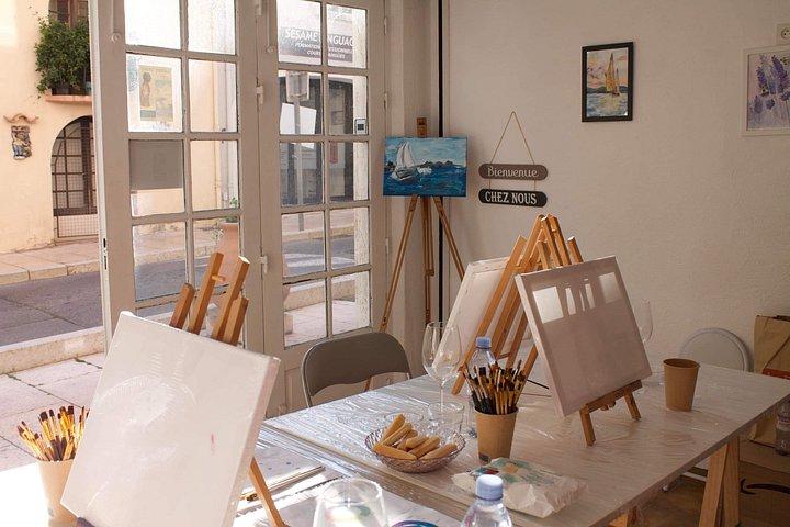 2 heures Activité privée de peinture à Vallauris Artist Studio