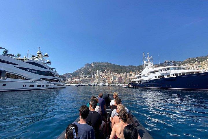 Nice à Monaco: la côte, grotte de Mala & baignade en speedboat
