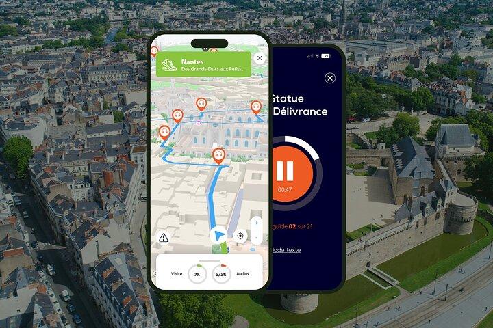 Nantes Visite audioguidée à pied 2h30 et 30 commentaires audios