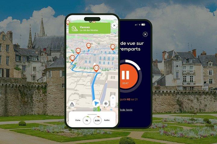 Vannes Visite audioguidée à pied 1h20 et 18 commentaires audios