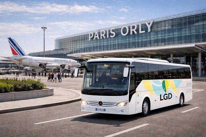 Transfert privé de groupe Paris, Orly et CDG , 9 à 55 personnes