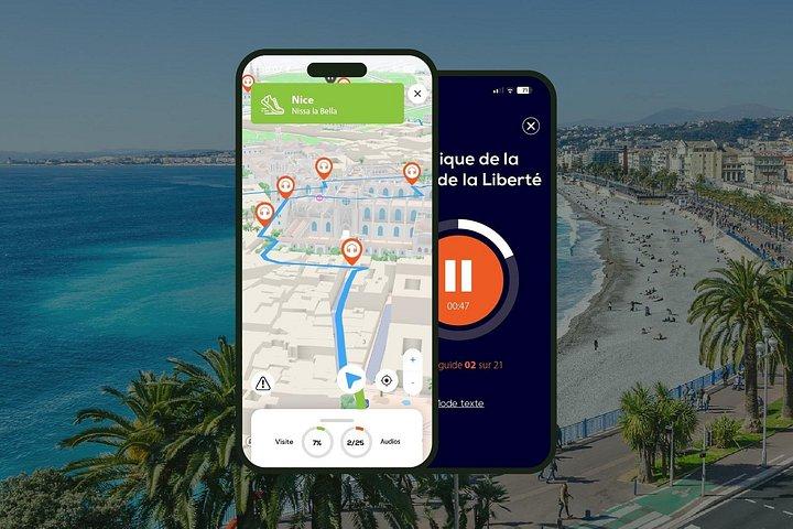 Nice Visite audioguidée à pied 2h50 et 27 commentaires audios