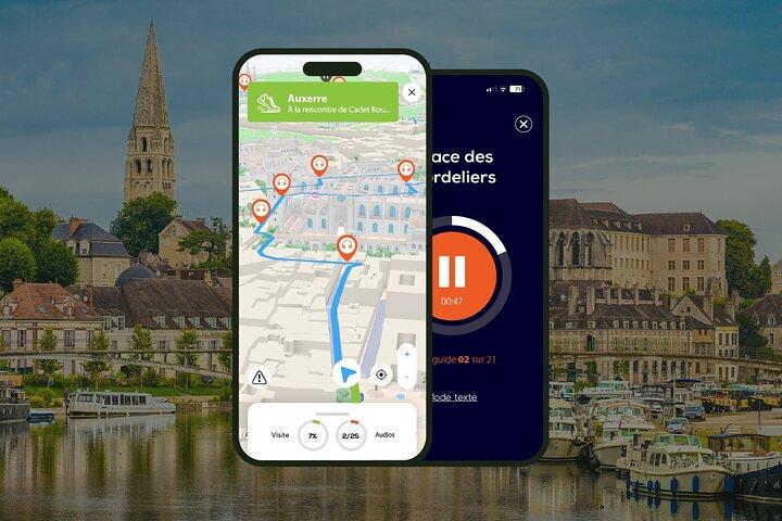 Auxerre Visite audioguidée à pied 1h15 et 21 commentaires audios