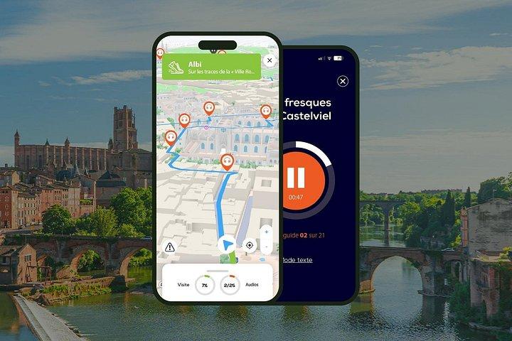 Albi Visite audioguidée à pied 1h40 et 26 commentaires audios