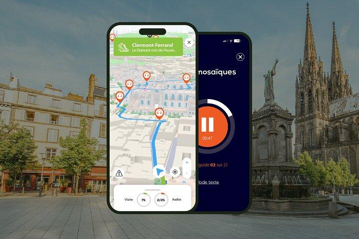 Clermont-Ferrand Visite audioguidée à pied 2h10 et 21 audios