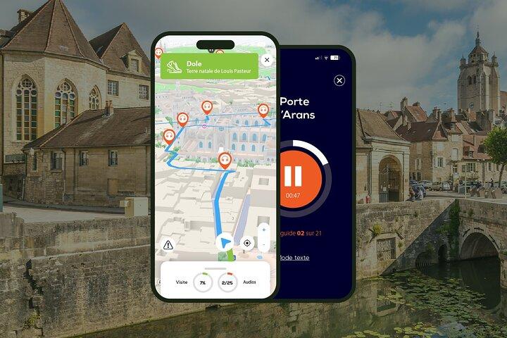 Dole Visite audioguidée à pied 1h45 et 19 commentaires audios