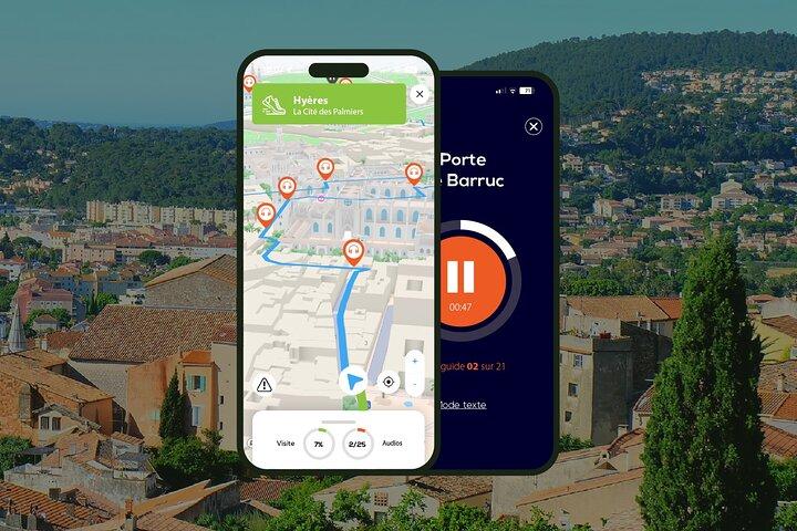 Hyères Visite audioguidée à pied 1h40 et 18 commentaires audios