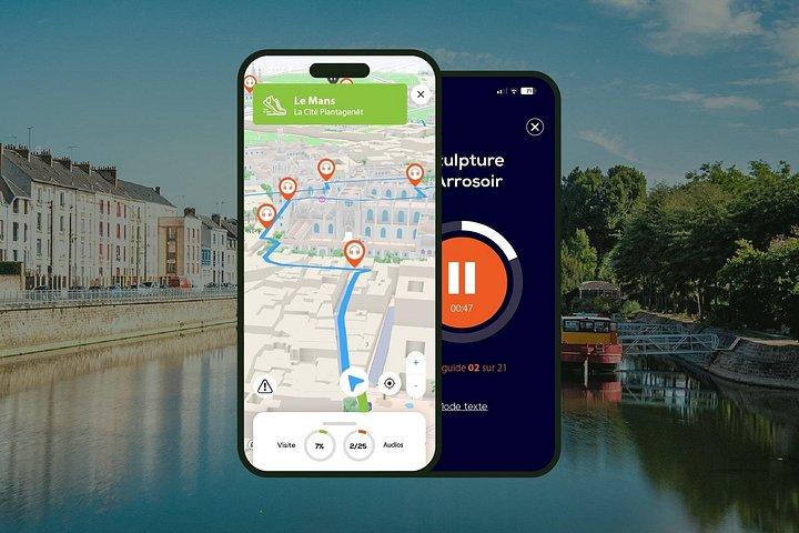Le Mans Visite audioguidée à pied 1h00 et 20 commentaires audios