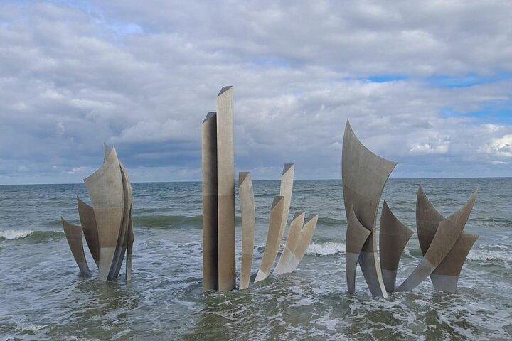 Paris : Visite privée des plages du Débarquement en Normandie avec Champagne