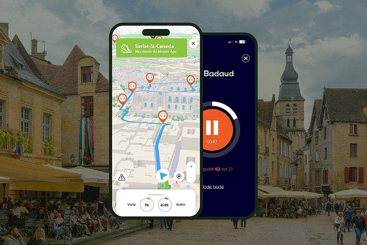 Sarlat-la-Caneda Visite audioguidée à pied 1h et 15 commentaires
