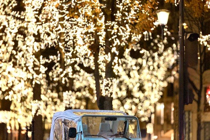 Paris Tuk Tuk/Golf Panier Illuminations privées de Noël