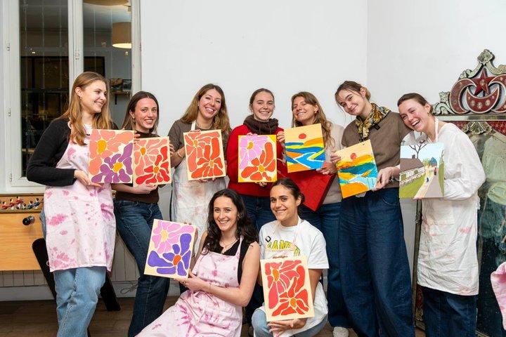 Atelier Peinture&Vin - Expérience créative en peinture à Paris