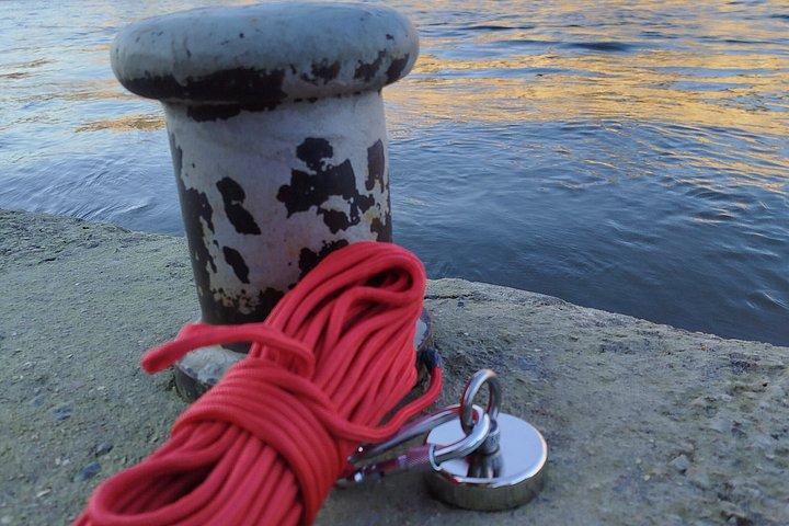 Pêche à l'aimant sur La Seine