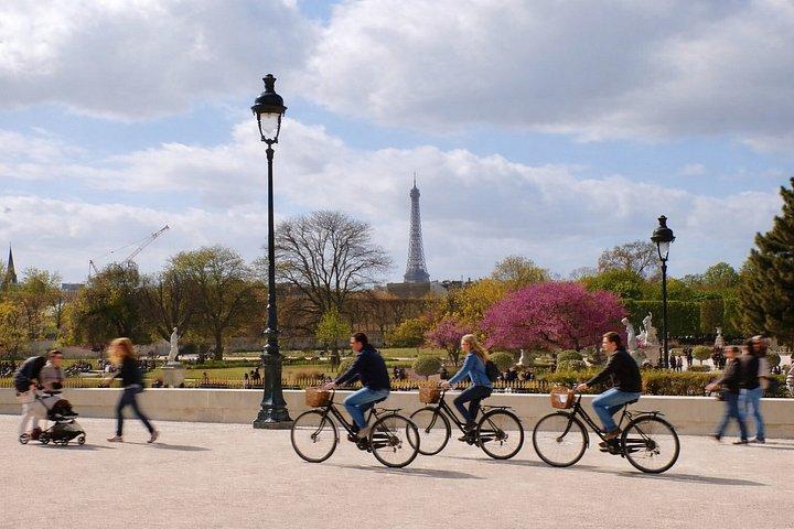 Paris Bike petit groupe, pause snack, photos