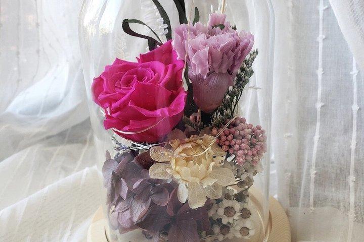 Créez votre mini pot cloche à fleurs éternelles à Paris