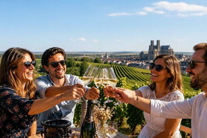 Excursion privée d'une journée en Champagne : Cathédrale de Reims, Dégustations & Vignobles