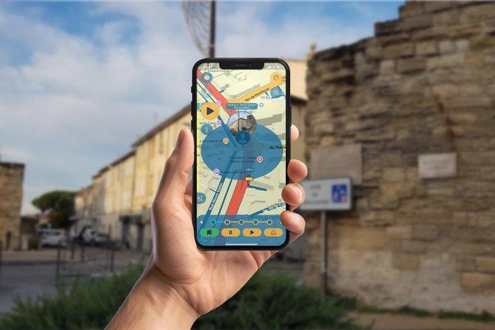 Avignon et les Templiers GPS App Tour à pied Jeu mobile