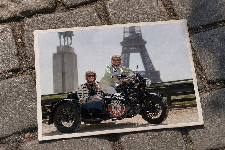 Paris : Visite en side-car avec photos imprimées