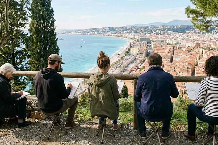 Atelier peinture en plein air sur la Colline du Château