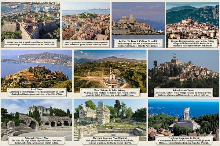 Excursion Privée sur la Côte d'Azur avec voiture et chauffeur