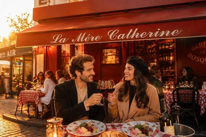 Dégustation de vins de charcuterie au fromage de Paris Montmartre avec visite audio