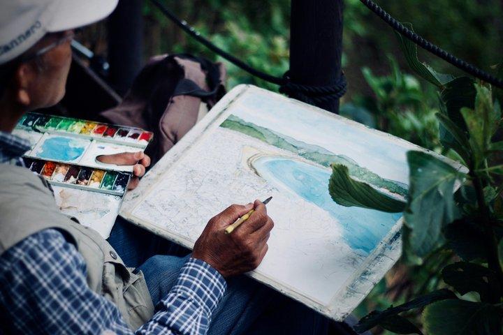 Belle visite guidée + atelier de peinture à l'aquarelle