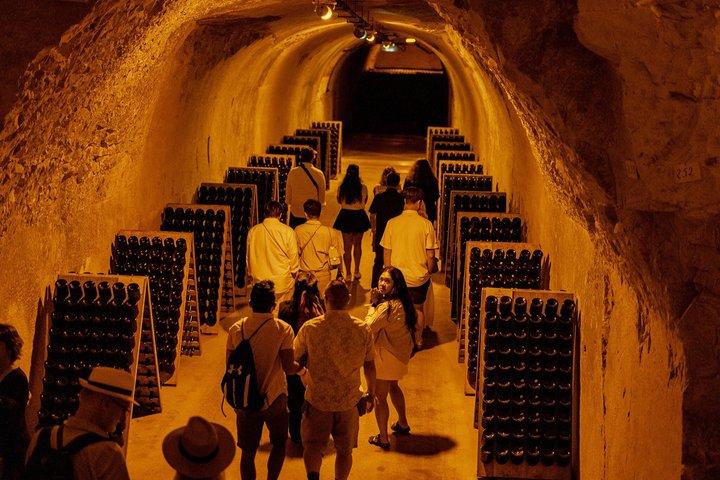 Déjeuner et dégustation de champagne en petit groupe au départ de Paris avec ramassage