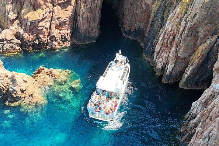 De Sagone/Cargèse: Scandola Girolata 2h Calanques Piana Baignade